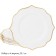 Set of plates Lenardi Magnolia Gold, D = 20.5 cm, 6 pcs