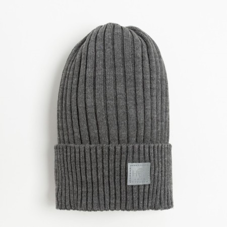 Children's hat, dark gray color, size 52-56-2