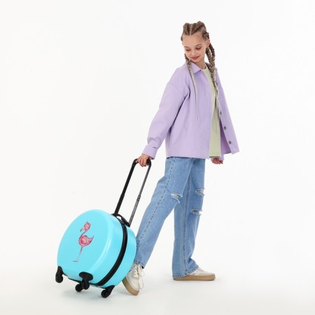 Чемодан детский 28 л (XS), HappyAnt, отдел на молнии, цвет бирюзовый-9