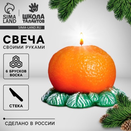 New Year's set for creativity. Blind the candle "New Year! New Year's Wreath "