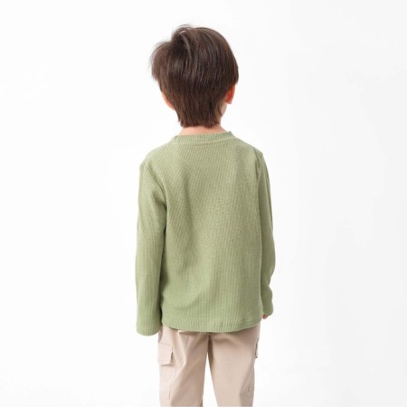 Children's longliv with KAFTAN "BASIC Line" pocket, p. 34 (122-128 cm), khaki-2