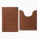Set of bathroom rugs Ethel Bukley Color Coffee 2 pcs, 38x58 cm, 48x38 cm