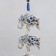 Wind music Metal "Three Elephants" from the evil eye with a brush 2 bells 30 cm