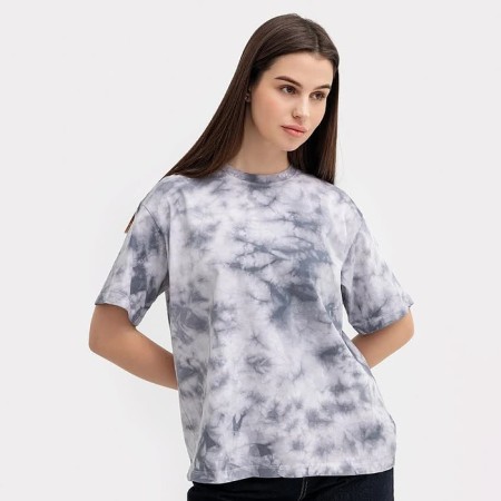 T -shirt female, gray color, size 50-1