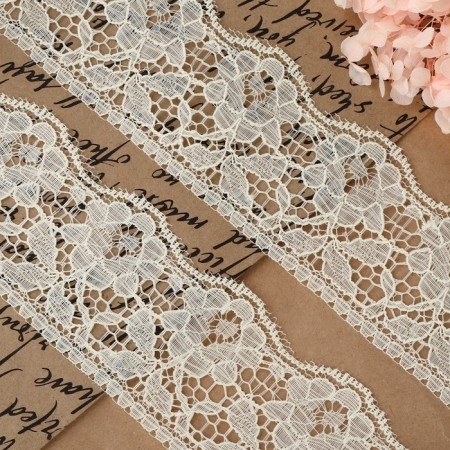 Capricon lace, 60 mm × 10 ± 1 m, milk color-1