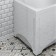 Bath screen Vannesa 2-31-0-1-0-237 "Vesta", 70 cm, mount, left