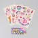 A set of children's tattoos, 4 pcs: llama, balloon, unicorn, deer