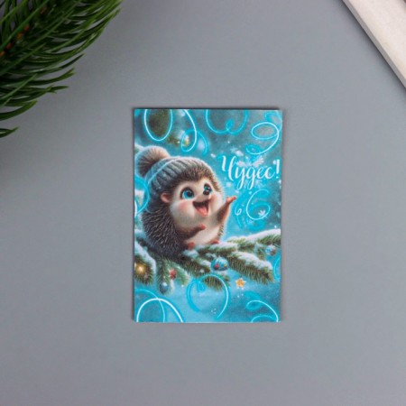 Postcard with seeds "grow itself" "miracles" 5*7cm