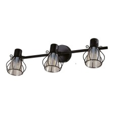 Спот настенный Gerhort G81053/3BK TEA, 3х40Вт, E14, 15х20х48 см, цвет чёрный