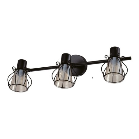 Wallness Nastya Gerhort G81053/3BK TeA, 3x40W, E14, 15x20x48 cm, black color