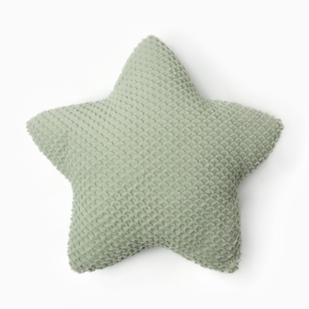 Ethel pillow "Star" d = 44 cm, central green