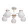 Paula chandelier 5x60W E27 white, tree 58x58x30cm