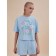 Female set, size XS, blue color