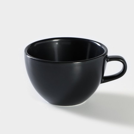 Porcelain coffee coffee "Watercolor", 320 ml, black color