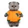 Soft toy "Basik", in a bomber with a crocodile, 19 cm