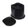 Country toilet, h = 35 cm, without a bottom, with holes for attaching to the floor, black