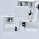 Tetro chandelier, 8x40W E27, silver color, chrome