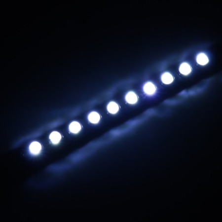 Daily running lights, SkyWay 12 V, 10 diodes, 210 x 18 x 4 mm, set 2 pcs, S08501014-1