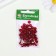 Busy glass "Kracle" 6 mm, 65 pcs. red