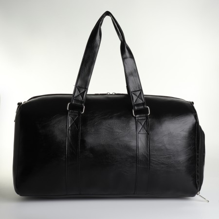Road bag on lightning, shoe compartment, long belt, black color-1
