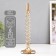 Summary Metal per 1 candle d = 2 cm "Adelin" gold 9x9x30 cm
