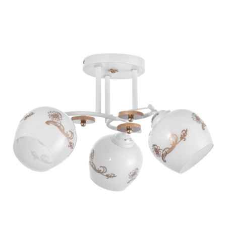 Gabriel chandelier 3x60W E27 white 46x46x28cm