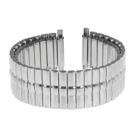 22 mm watch strap, metal, silver-2