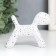 Souvenir Polystone "Dog" White in specking 10x7.8x5.4 cm