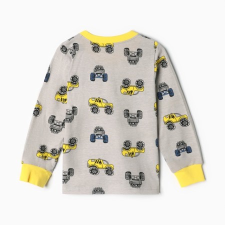 Pajamas for boys, gray color, height 98 cm-4