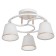 Rose chandelier 3x40W E27 white, gold 42x42x23cm