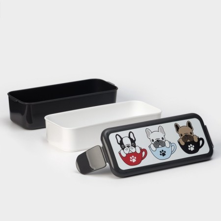 Buldogi lunch container, 2 departments, 500+500 ml-3