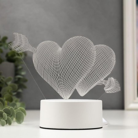 Heart lamp Led RGB from a network 9.5x18x15 cm Risalux-1
