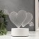 Heart lamp Led RGB from a network 9.5x18x15 cm Risalux