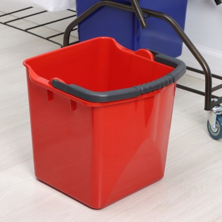Two -browning cart for cleaning rooms, 2 × 25 l, equipment with a nylon bag, 135 liters-8