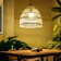 Ceiling Lamp from Rotan "El" 1x120W, E27, 30x30x30 cm