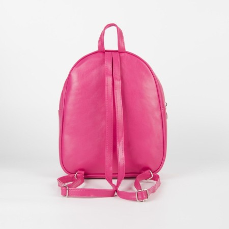 Baby backpack for a girl with sequins "Heart", a lightning department, pink color-3