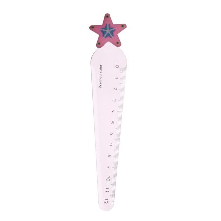 Line 12 cm "star", plastic, mix-3