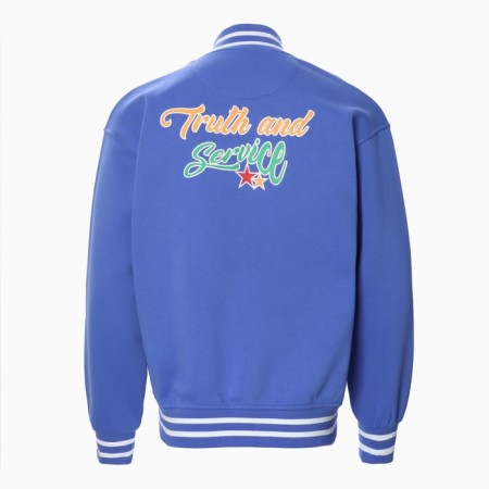 Male Bombber is formed, the color is bright blue, size 52 (2xl)-8
