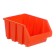 Metizov tray No. 3, 230x170x125 mm, orange
