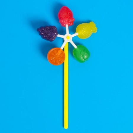 Caramel on a stick "Five -color. Fruits", 12 g-4
