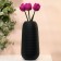 Vase for flowers "Sarah" made of black glass 31 x 15 x 15 cm