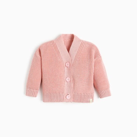 Cardigan Knitted baby I, r.68-74, pink
