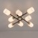 Ceiling chandelier Citilux "Henry" CL130285, 79.5x79.5x1.5 cm, 8x75W, E27, Black Color Black