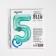 Foil ball 40 "Number 5", color Biscay Green Slim