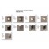 Sconces gx53 13W ip44 chrome/white 14x5x14.5x5 cm