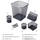 Berlingo metal table "Steel & Style", 6 items, with a basket, black