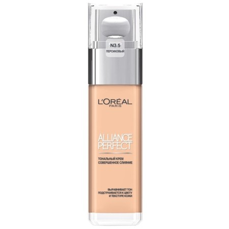 The tonal cream L’Oreal Alliance Perfect “Completed Form”, tone N3.5, peach, 30 ml