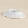 SL Home plate "Autumn Breeze", 13 × 11 × 2.5 cm, ceramics, white color