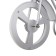 Moped chandelier E14 40W+ 2LED silver 62x18x33 cm
