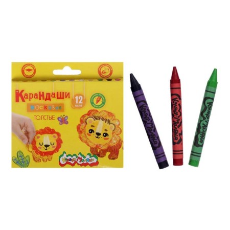Loves wax 12 colors, "kalyaka-small", thick round